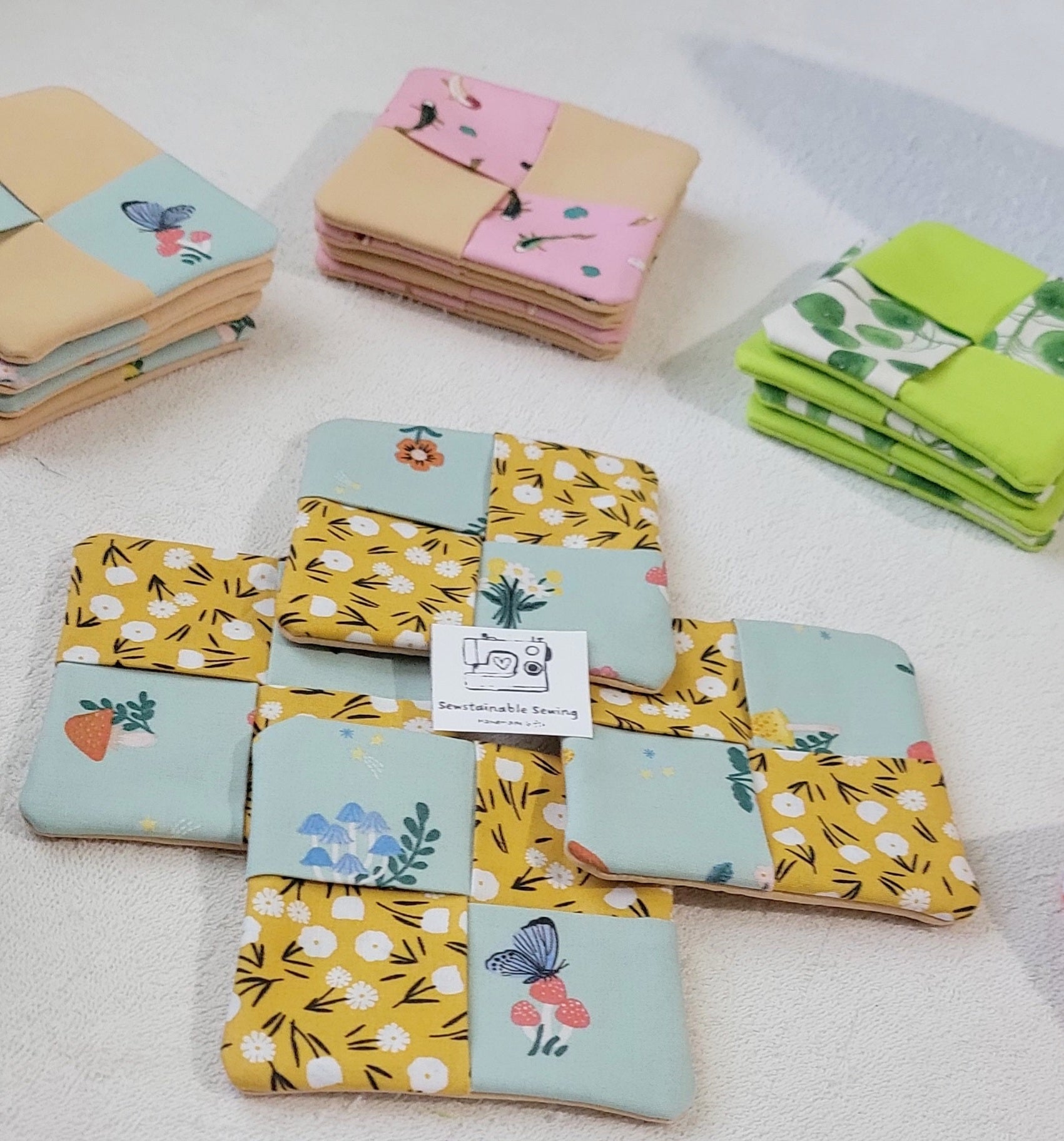 Set of 4 Blue Butterfly