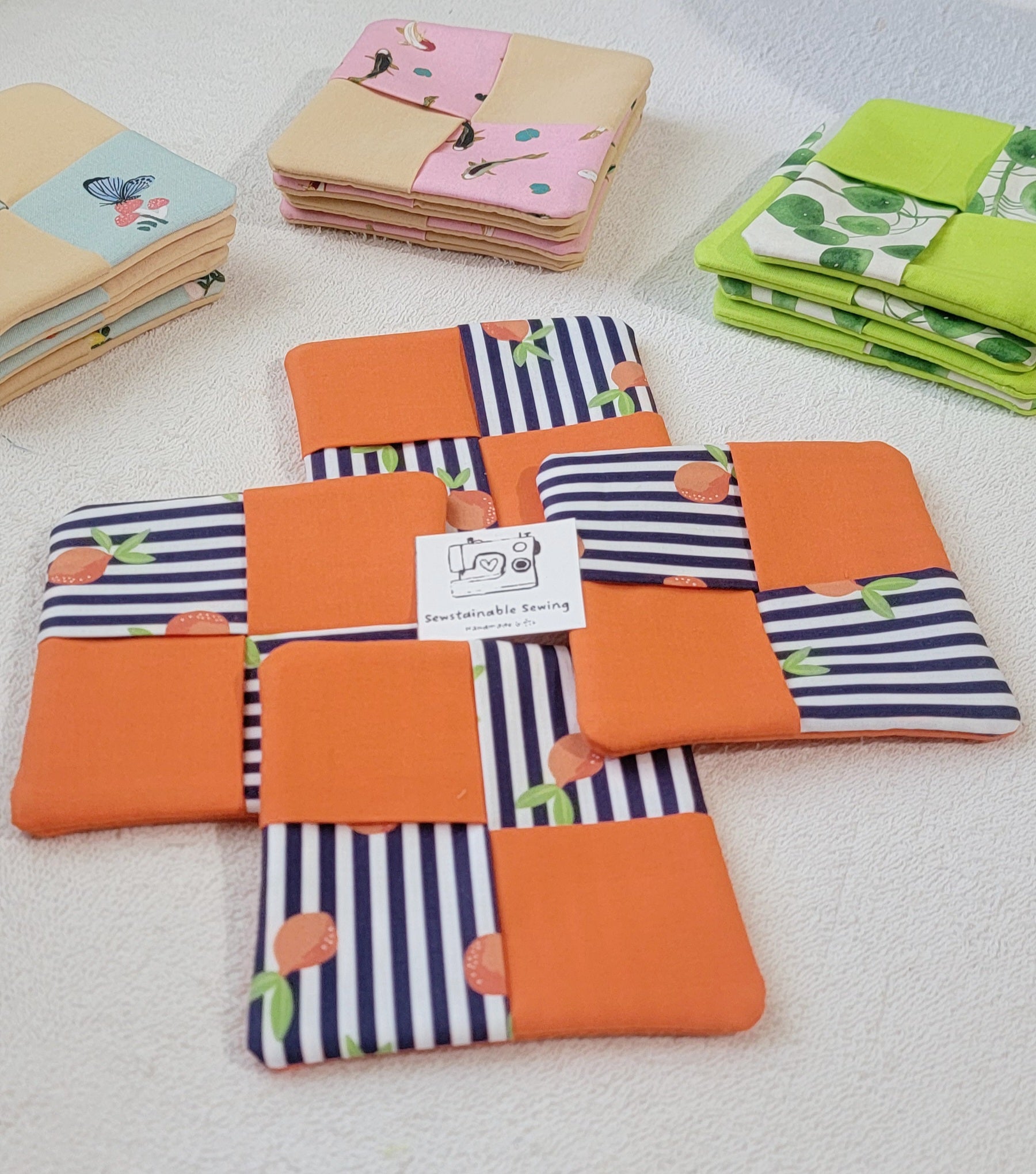 Set of 4 Orange Coasters