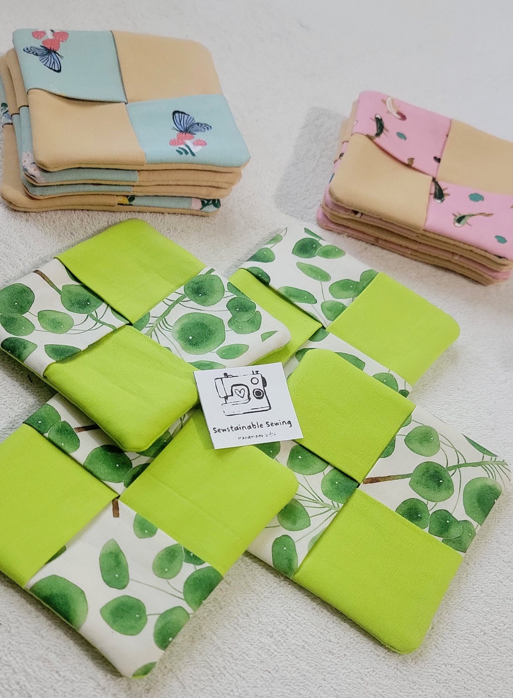 Set of 4 Green Coasters