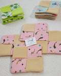Set of 4 Pink Koi Coasters